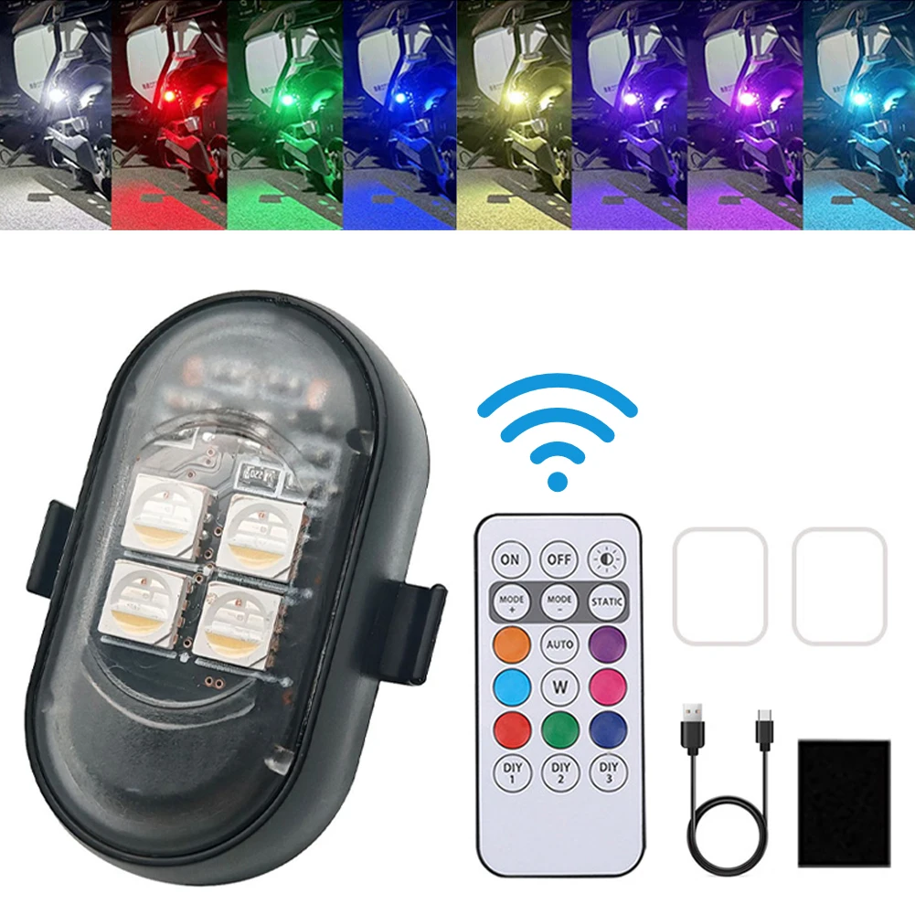 Drone Power Bank - 1-8 Buah Lampu Peringatan Drone Sepeda