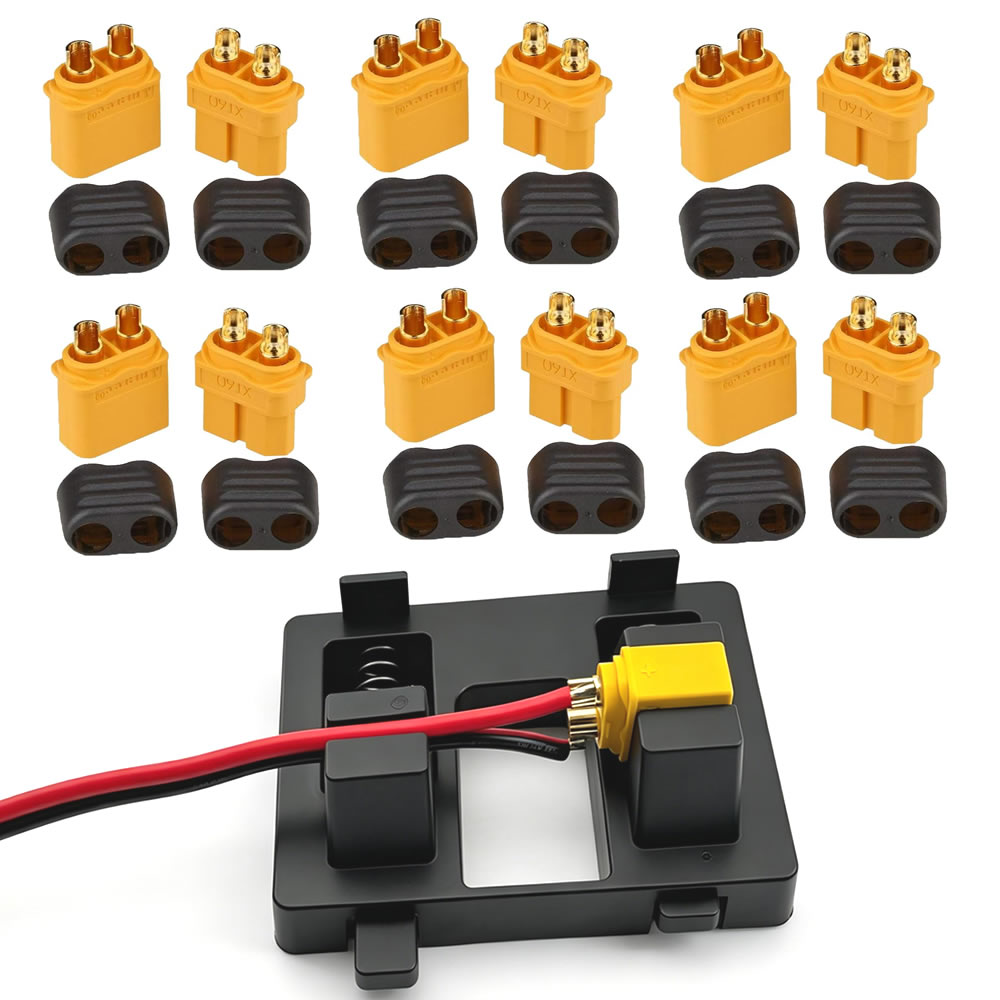 Drone Battery Adapter - Konektor XT60 dengan Selubung Pelindung, Steker