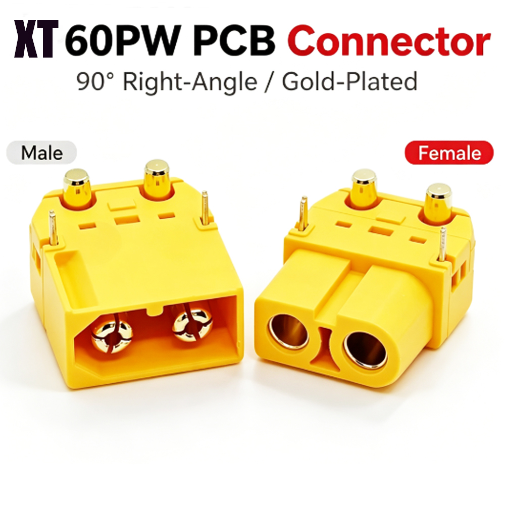 Drone Battery Adapter - Konektor PCB Mount Amass XT60PW 90