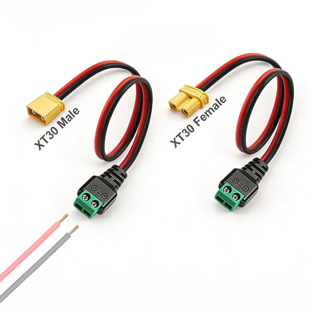 Drone Battery Adapter - Konektor XT30 Male Female Plug ke