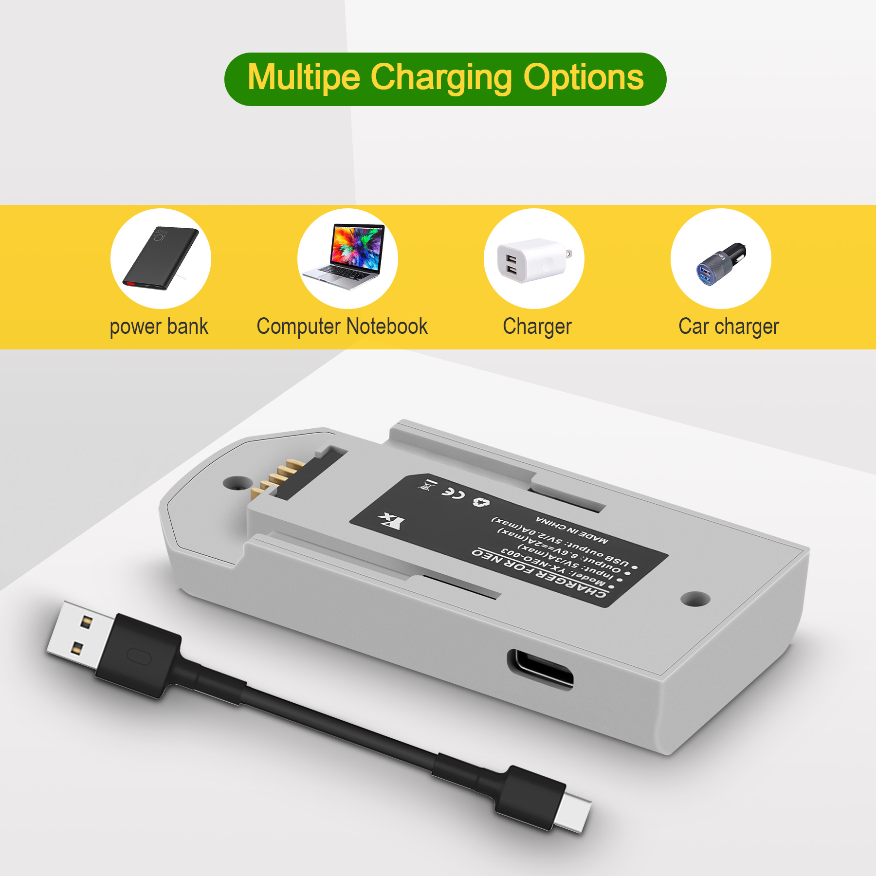 Pengisi daya baterai USB dua a - Drone Battery Adapter ulasan dan harga