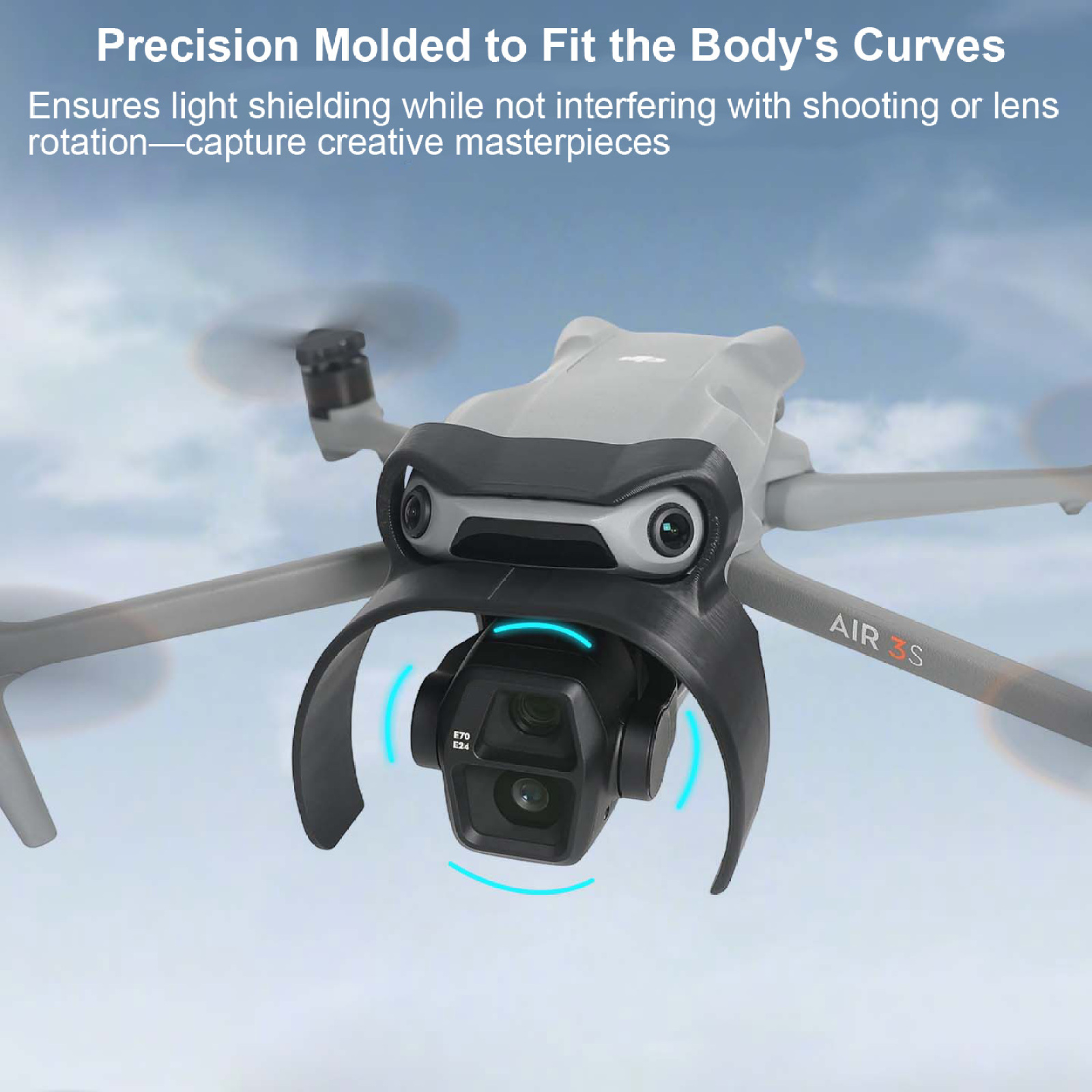 Untuk DJI Mavic Air 3S Lens Ho - Drone Sun Shade ulasan dan harga