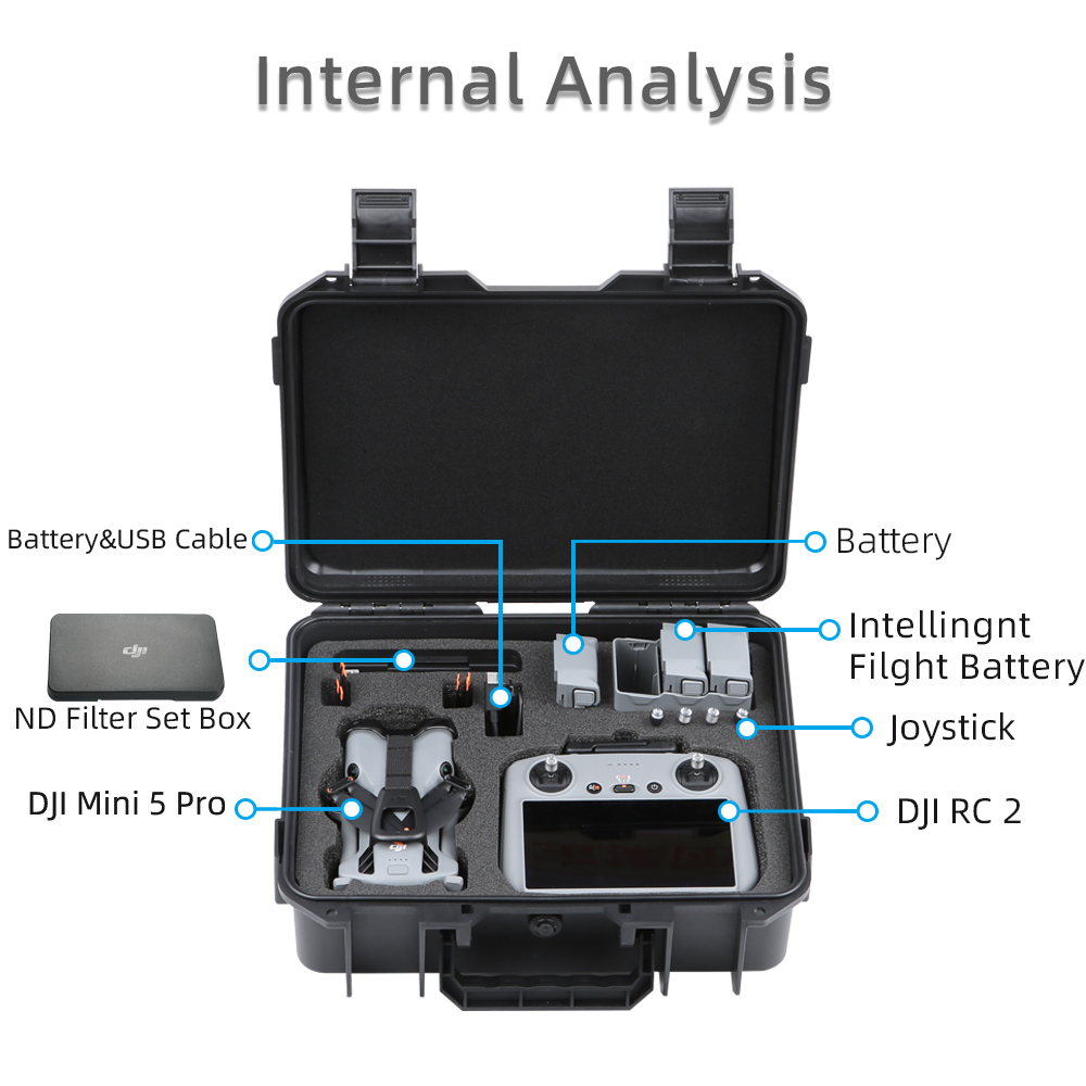 Casing untuk DJI Mini 5 Pro Ta - Drone Hard Shell Case ulasan dan harga