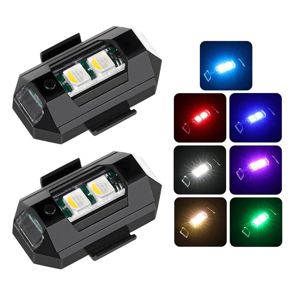2 Buah Lampu Strobo LED Mini D - Drone Beacon Light ulasan dan harga